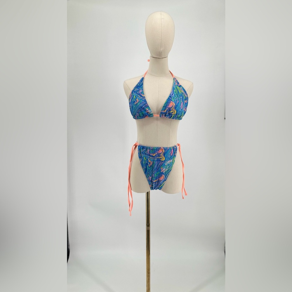 SHEIN - Watercolor Bikini - 1XL
